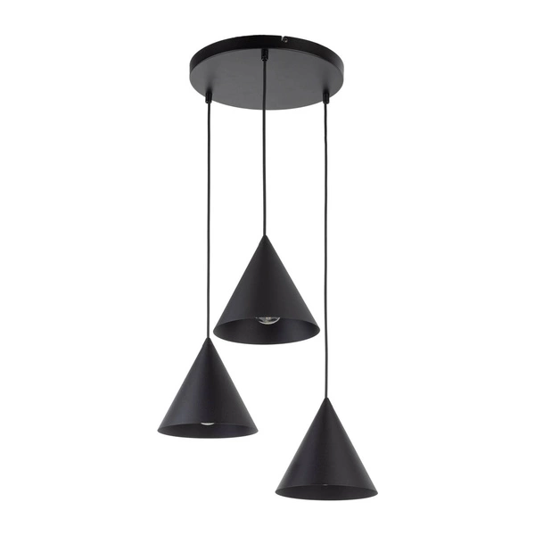 CONO BLACK LAMPA WISZĄCA 3 KOŁO S 10067