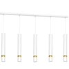 Lampa wisząca JOKER, MLP6122, biały/złoty, 5x8W GU10
