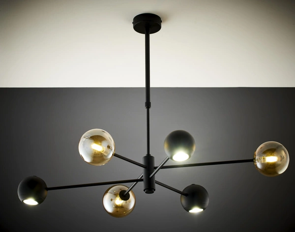 Nowoczesny Żyrandol MOKA wys. 47-69cm 3xG9 3xGU10
14W IP20 | Czarny