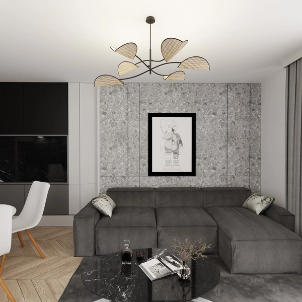 Lampa sufitowa Emibig LOTUS 6 BL NATURAL 1463/6