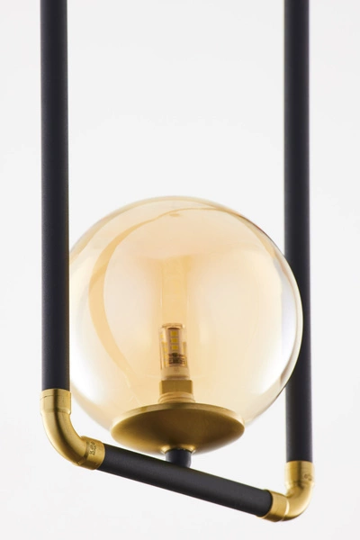 Nowoczesna Lampa wisząca ZAFRA wys. 52-120cm 1xG9 14W IP20 | Złoty