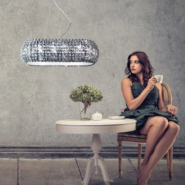 Kryształowa lampa do jadalni ANTARCTICA szer.72cm