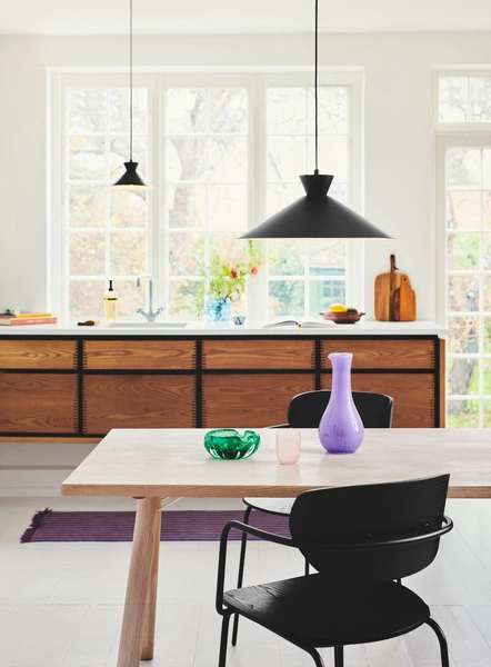 Lampa wisząca DIAL E27 40W Metal | Czarny