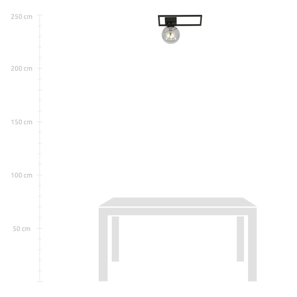 Lampa sufitowa Emibig IMAGO 1D Czarny/GRAFIT 1131/1D