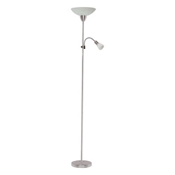 LAMPA PODŁOGOWA CHROM 1XE27/1XE14