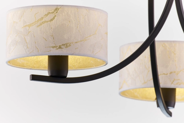 Klasyczny Żyrandol ARTHUR wys. 71cm 3xE27 15W IP20 | czarny