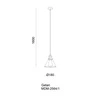 Lampa wisząca LOFT śr. 18cm E27 | czarna