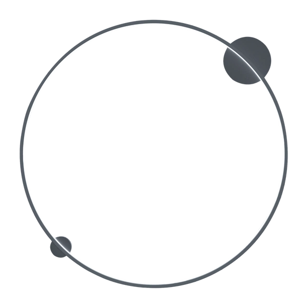 Lampa sufitowa/ścienna SATURNO, czarna, 46W LED, barwa neutralna 4000K, ML8860