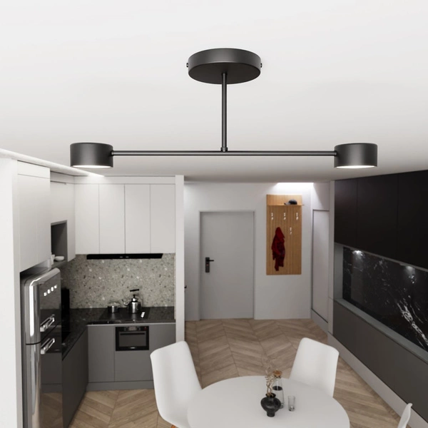 Lampa sufitowa Emibig HALO 2 Czarny 1355/2