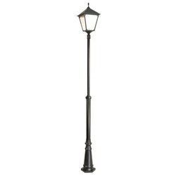 Lampa masztowa zewnętrzna 200-300cm Retro Kwadratowe OGMWN 1 BD KW | czarny