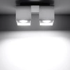 Plafon Sollux QUAD 2 Lampa sufitowa Aluminium biały SL.0065