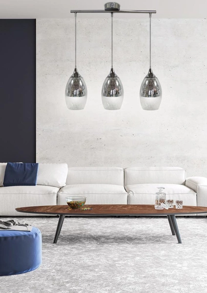 Lampa wisząca CELIA 33-51585 chrom 3x60W E27