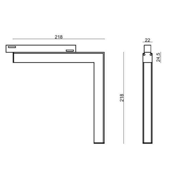 Oprawa pasek LED ściana-sufit MultiLINE STRIPE C-W 24W 4000K 120st DALI | biały