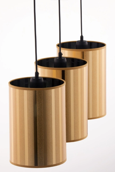 Klasyczna Lampa wisząca CORTINA wys. 100cm 3xE27 15W IP20 | złoty