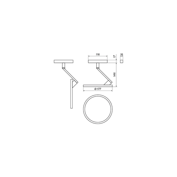 Oprawa magnetyczna LED MultiLINE LUCENA SLIM LV DALI 12W 4000K | biały