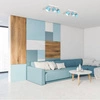 Lampa sufitowa DIXIE BLUE 3x GX53 szer. 34cm | niebieski