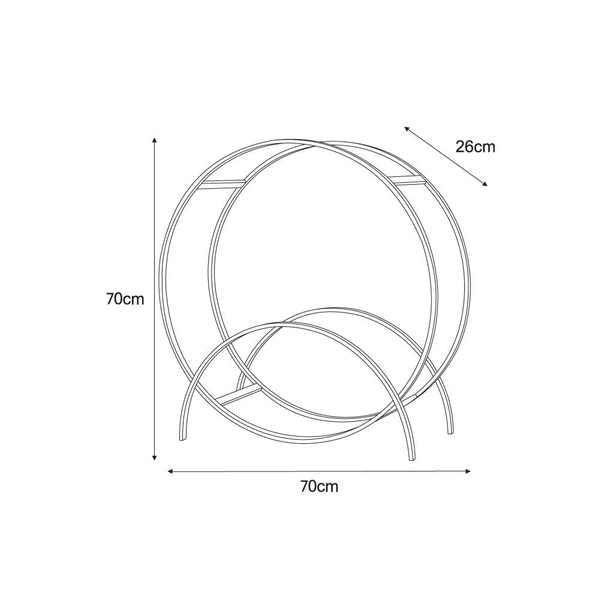 Stojak na drewno KS-21 STOJAK WOOD RING M z serii KAJA HOME