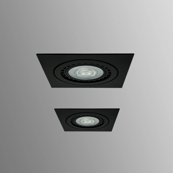 Oprawa wpuszczana oczko sufitowe CROSTI GAVI czarny szer. 15cm