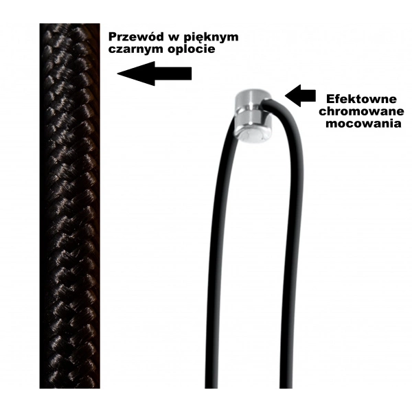 Kinkiet EDISON SL.0373 czarny 1xE27