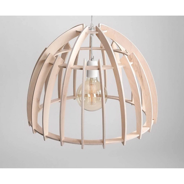 Aldex Lampa wisząca FOREST 970G, biały/drewno, 1x60W E27