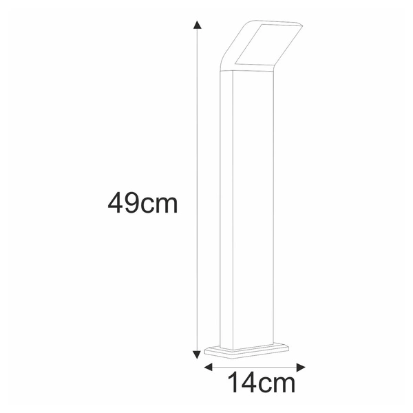 Lampa ogrodowa stojąca K-8147 z serii VIDAR