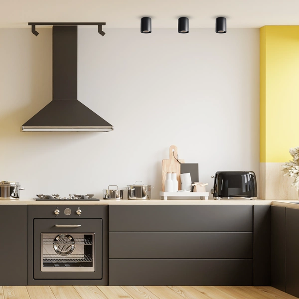 Oprawa LED natynkowa BIMA GU10 wys. 11cm | czarny