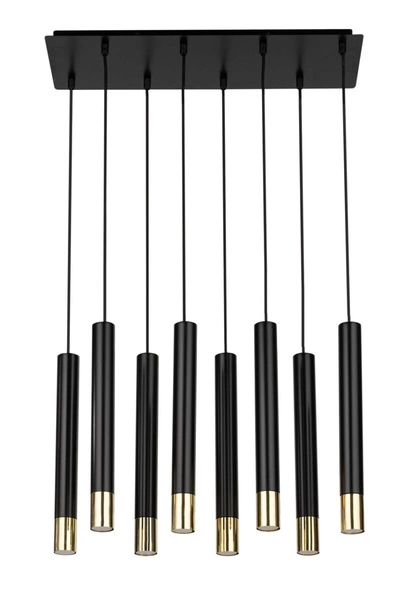 Lampa Sigma SOPEL GRAND 8 czarny/złoty lampa wisząca 33398