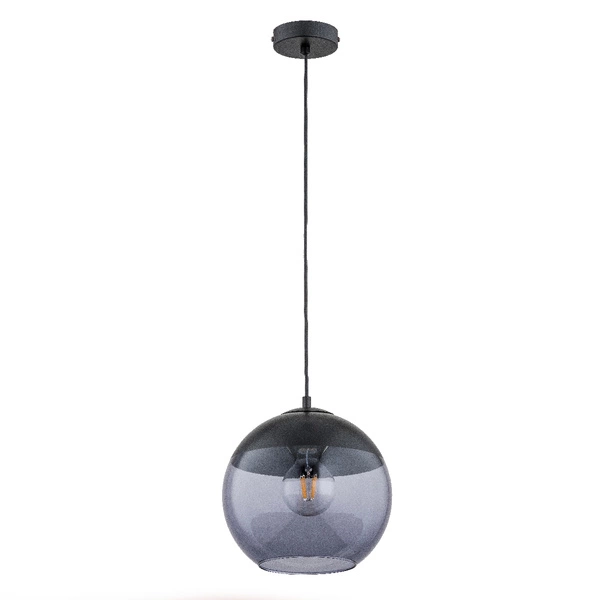 Lampa wisząca do salonu HIRA E27 wys. 90cm | szary