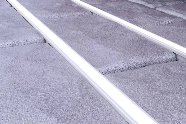 Profil LED do posadzki P24-1 IP65 200cm | do osłonek C5 | srebrny