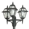 Lampa stojąca masztowa 185-285 cm Witraż OGMWN 3 N | czarny