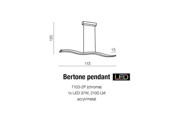 Azzardo BERTONE PENDANT 1290