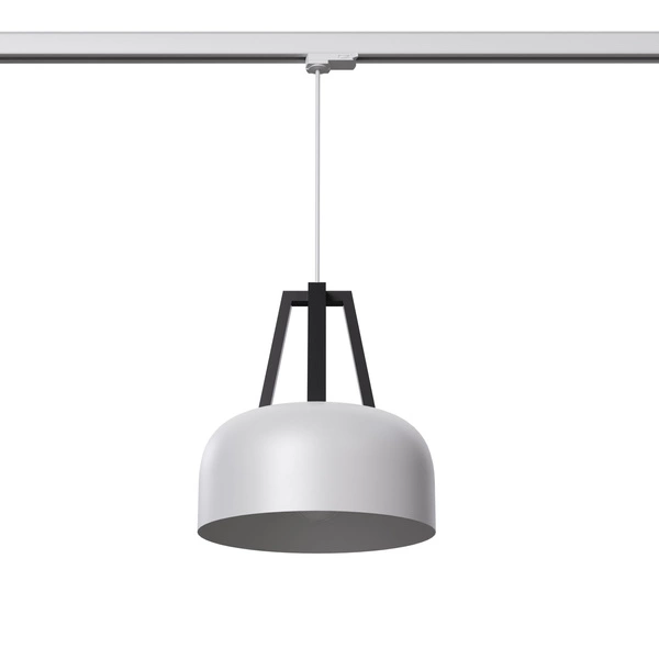 Lampa wisząca CASCO biała/czarna E27 3000K 7,5W 620lm