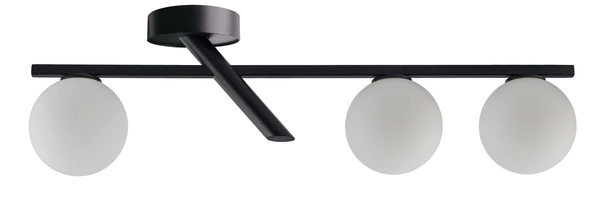 33326 Nowoczesna lampa sufitowa ZOE czarna plafon OP.OŚW. 3 PŁ
