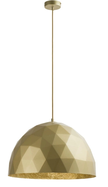 Lampa wisząca do salonu DIAMENT śr. 50cm E27 60W | złoty