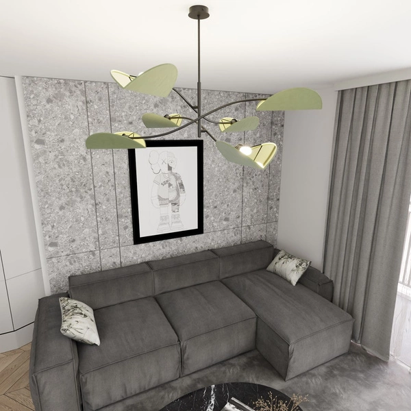 Lampa sufitowa Emibig LOTUS 6 BL GREEN 1461/6