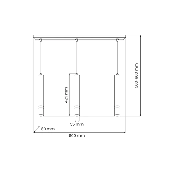 Lampa wisząca JOKER CASHMERE/GOLD 3xGU10
