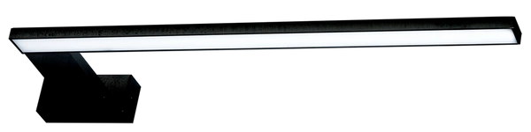 Kinkiet LED 11W nad lustro łazienka SHINE lewa 45cm | czarny