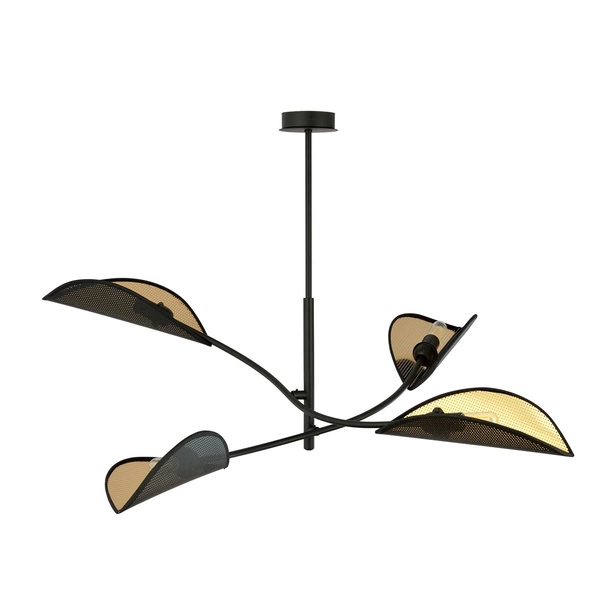 Lampa sufitowa Emibig LOTUS 4 Czarny/GOLD 1106/4