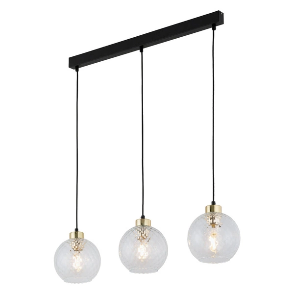 DEVON LAMPA WISZĄCA 3 PŁ LISTWA TRANSPARENT 4587