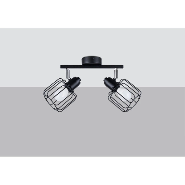 Lampa sufitowa BELUCI 2, czarny/chrom, 2x40W E14, SL.1115