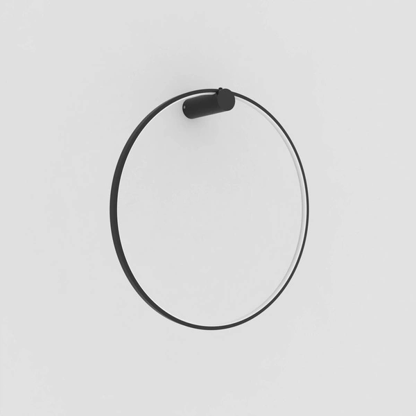 Kinkiet MIRROR, duży, czarny, 50W LED, barwa ciepła 3000K, IP44