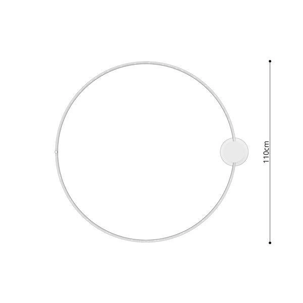 Nowoczesny plafon RIO 110 LED biały 70W barwa neutralna 4000K TH.135