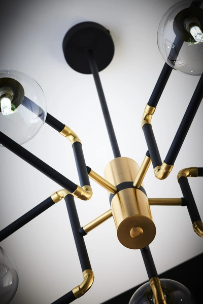 Nowoczesny Żyrandol IBRA wys. 82cm 5xG9 14W IP20 | Złoty