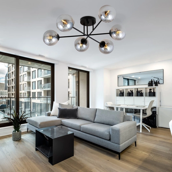 Lampa sufitowa Emibig ROMA 6 BL GRAFIT 1245/6