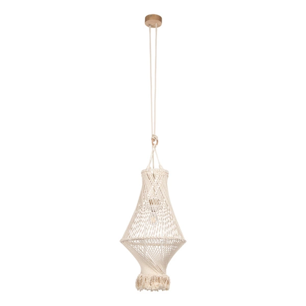 Reve Lampa Wisząca 1xE27 Max.15W LED Dąb Olejowany/Kremowy 18117174