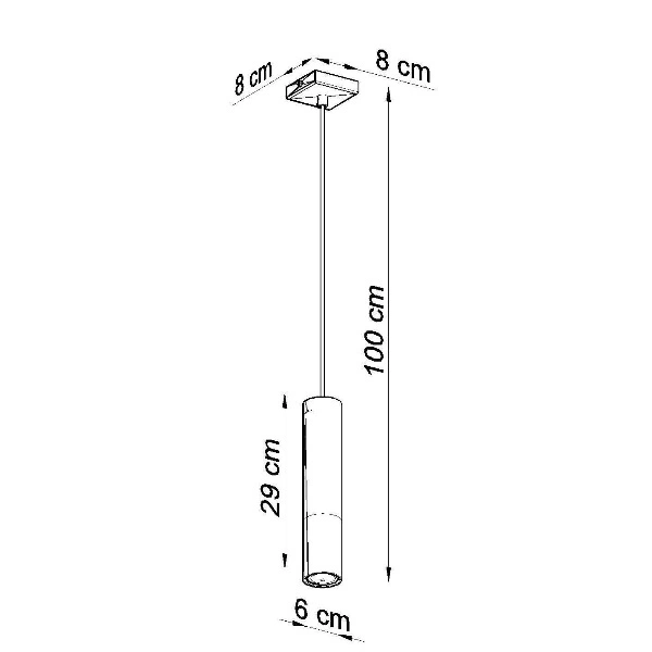 Lampa wisząca LOOPEZ 1 czarny/chrom SL.0940