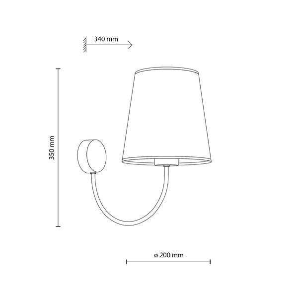 CANDI SABIA KINKIET 1XE27