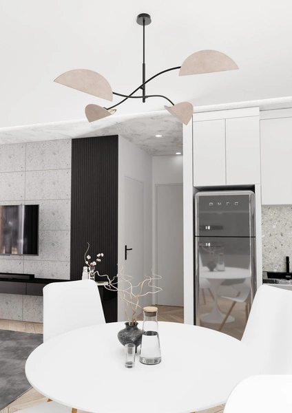 Lampa sufitowa Emibig LOTUS 4 BL GRAY 1462/4