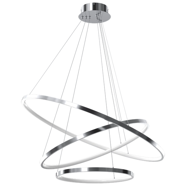 Designerska lampa wisząca ROTONDA CHROME 93W LED | Chrom