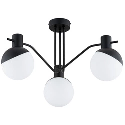 Lampa sufitowa ALFA ENIGMA CZARNA & BIAŁA 3xE14 58cm | 62252